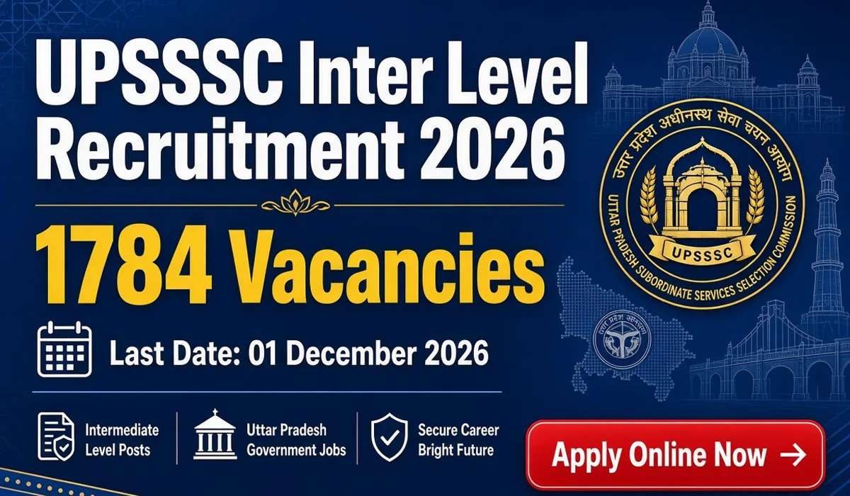 UPSSSC Inter Level Recruitment 2026 - Apply Online